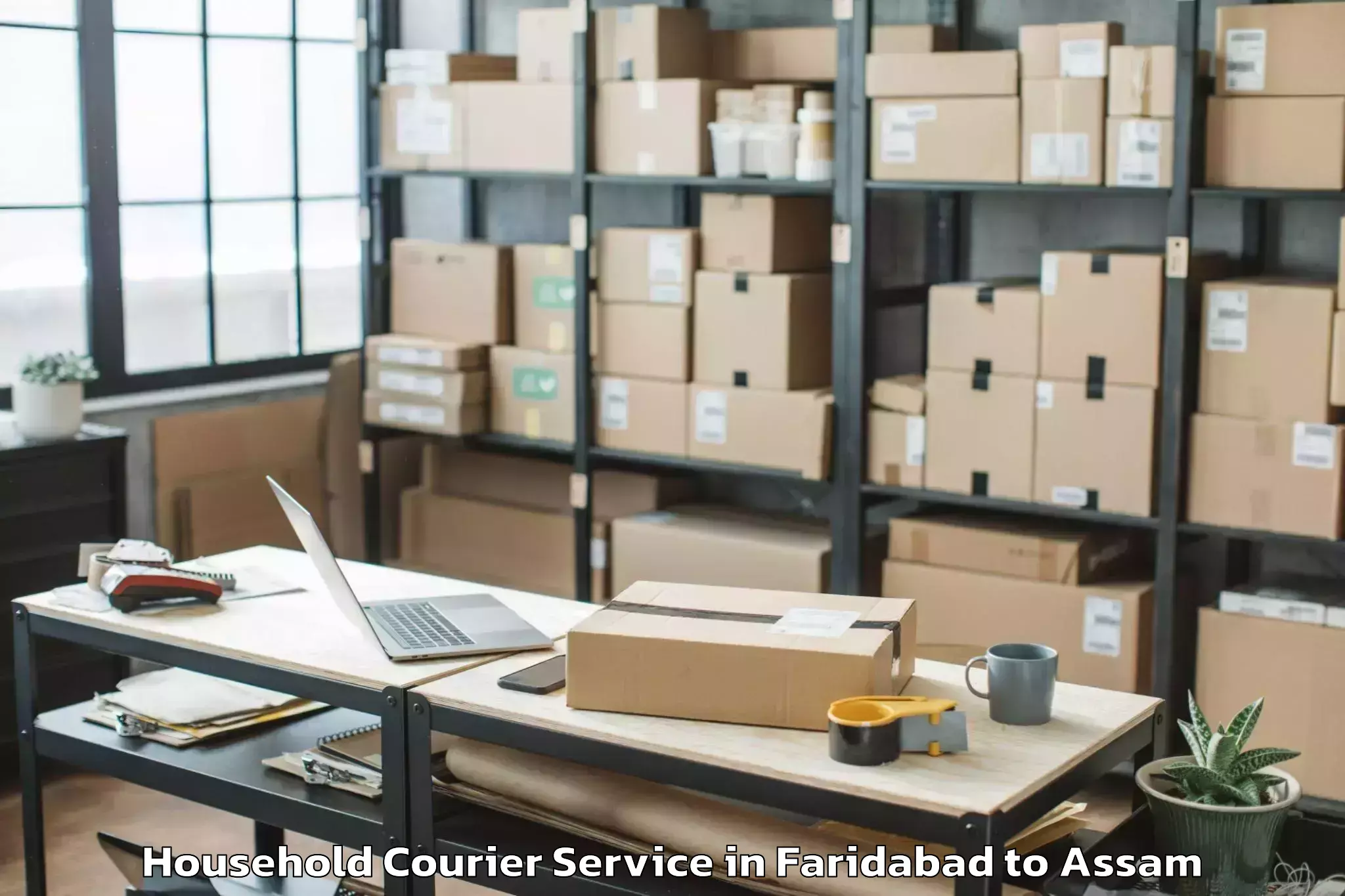 Book Faridabad to Golakganj Household Courier Online